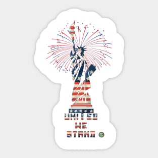 Fireworks at Liberty Sticker